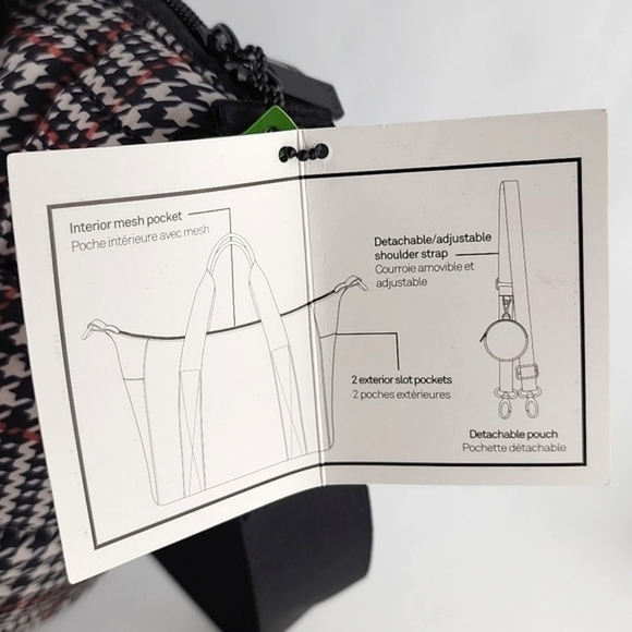 MyTagalongs  Mini Crossbody Tote Handbag Crossbody Bag Harper Tweed Black Brown - Picture 13 of 16